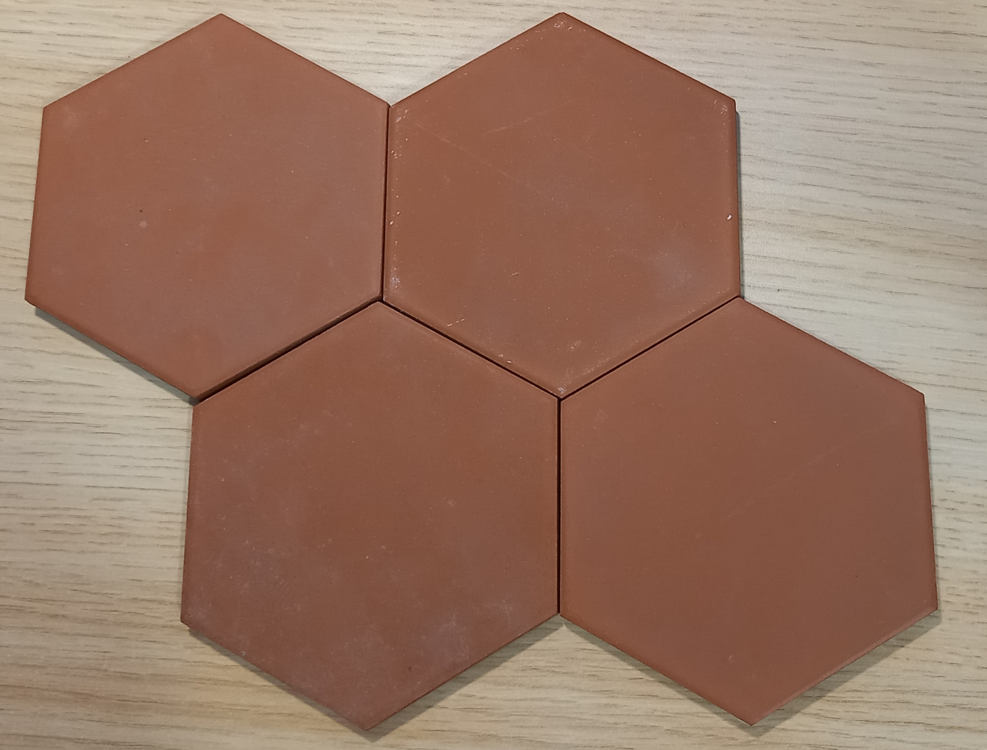 SIMA CERAM • HEXAGONE Tomette Rouge 10x11.5